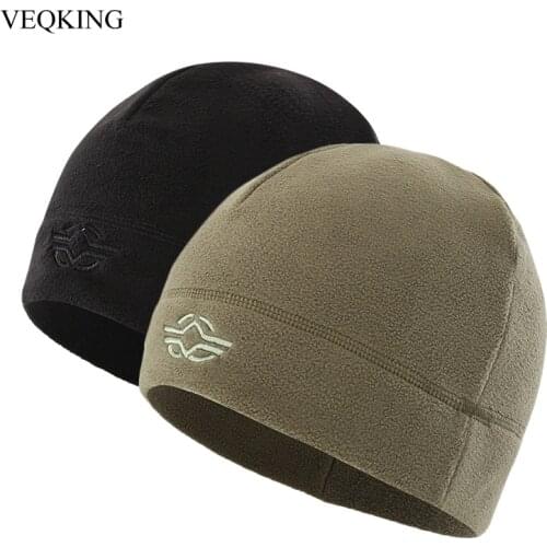 VEQKING Men Tactical Hiking Caps,Winter Fleece Warm Fishing Hunting Caps,Windproof Cycling Camping Hats Military Outdoor Caps
