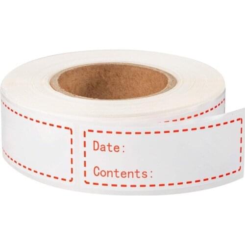 125pcs Date Content Material Food Storage Stickers Refrigerator Freezer DIY Mark Pantry Seal Labels for Container Bottle Box