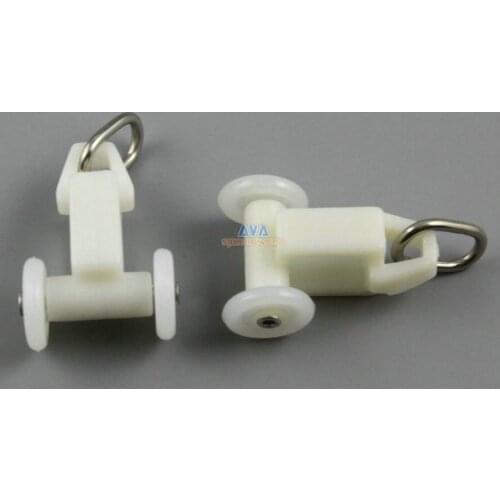 100 Pieces Curtain Track Roller Curtain Track Slide Gliders 20x35mm