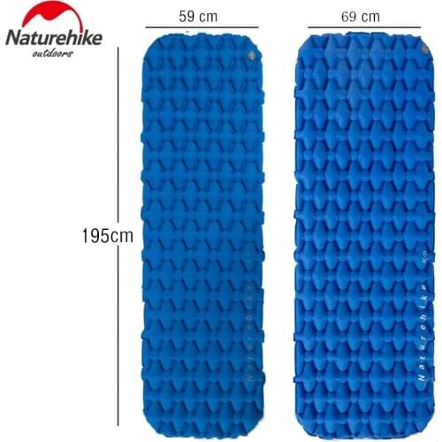Naturehike Widen Single Man Sleeping Pad Ultralight Inflatable Mattress Portable Camping Mat Air Folding Bed Travel Sleeping Mat