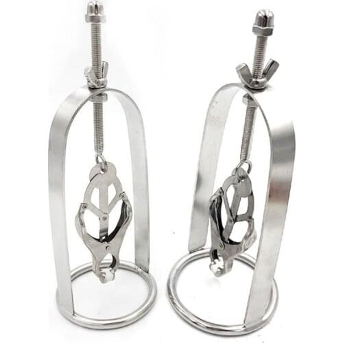 New Erotic Nipple Clamps Breast Stimulator Clip BDSM Bondage Stainless Steel Nipple Torture Clamp Sex Toys For Couple Adlt Games