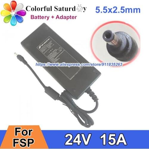 Genuine FSP 24V 15A Switching Adapter Power Supply 360W FSP-360-AAAN1 For Industrial Water Pump 3D Printer Charger 5.5x2.5mm