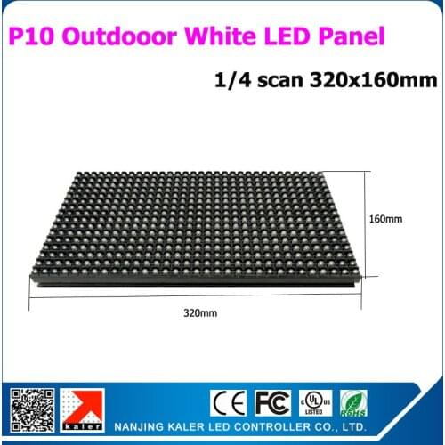 TEEHO Scrolling window led sign P10 white modules outdoor waterproof moving message led billboard