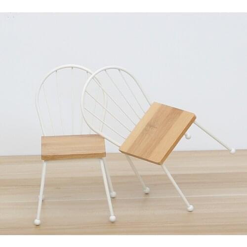 Photo studio prop Solid Wood Mini Chair Decorations Micro Landscape Photography Props Accessoires