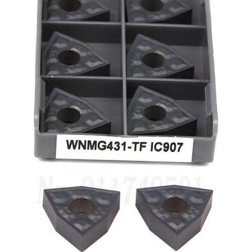 WNMG080404 TF IC907 IC908 External Turning Tools Carbide Insert WNMG080408 TF IC907 IC908 CNC Lathe Cutting Tools Turning Blades