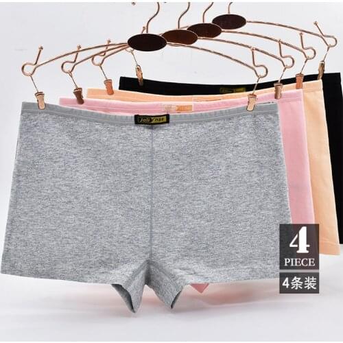 Big size M-3XL Women Panty Cotton Boxer Shorts Underpant Comfortable Underwear Breathable Girls underwear lingerie