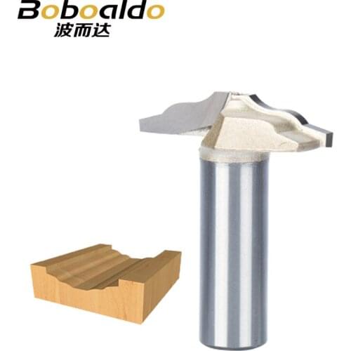 1pc 1/2" Shank Trimmer Router Bits For Wood Tungsten Carbide Woodworking Engraving Endmill Tools For Hard Wood MDF