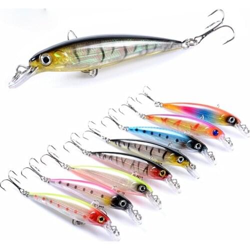 1pcs 7.3g 9cm 8 Colors Hard Bait Minnow Fishing Lures Peche Bass Trolling Artificial Hard Bait Crankbait Carp Fishing Tackle