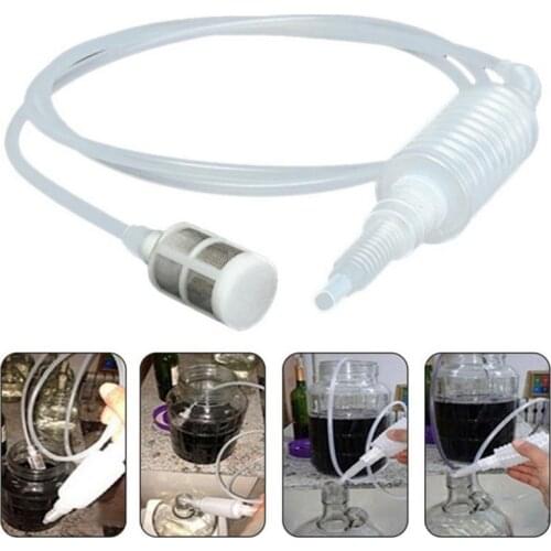 2m Wine Beer Making Tool Supplies Brewing Syphon Tube Food Grade Plastic Hose Filtering Bottling Home Bar Pipe New