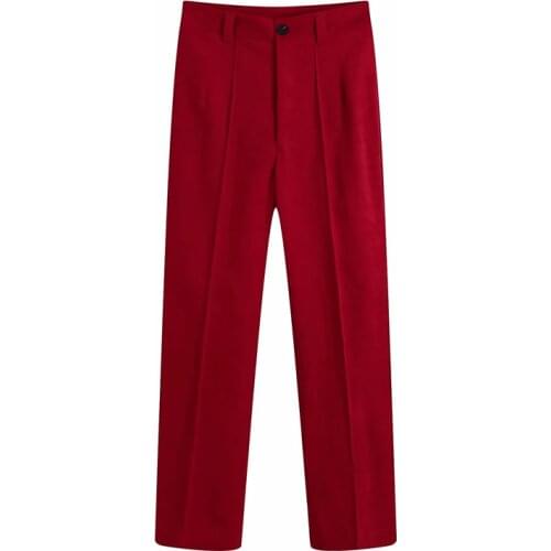 Женские прямые брюки Aachoae China At AliExpress