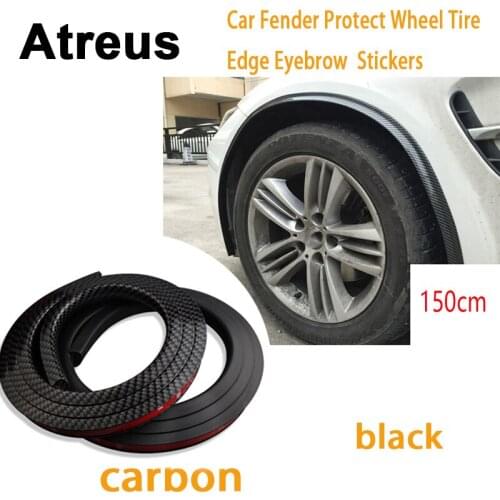 Atreus 150cm For VW polo passat b5 b6 Mazda 3 6 Toyota corolla Ford focus Car Fender Protect Wheel Tire Eyebrow Carbon Stickers