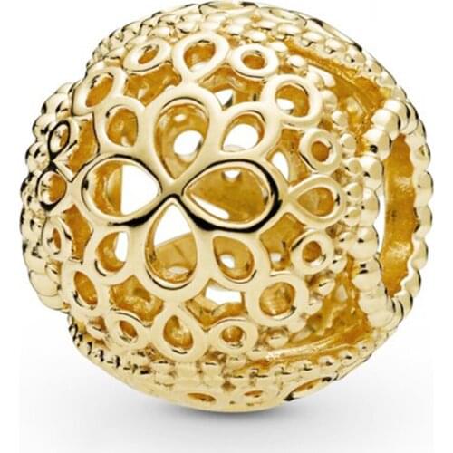 925 Sterling Silver Flower European Charms Bead Fit Original Charms Bracelets DIY Pendant Charm Beads Girl Women Jewelry Making