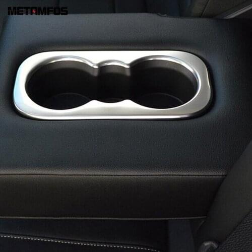 For Renault Koleos 2016-2020 2021 Matte Rear Cup Holder Water Bottle Decoration Frame Sticker Interior Accessories Car Styling