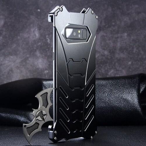 For Samsung Galaxy Note 8 9 10 Plus + Case Luxury Aluminum Metal Bumper Frame Armor Protective Shockproof Phone Case Cover