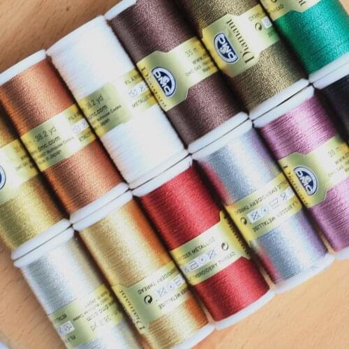 France forDMC cross stitch new version diamond thread 35m French embroidery metal thread gold silver