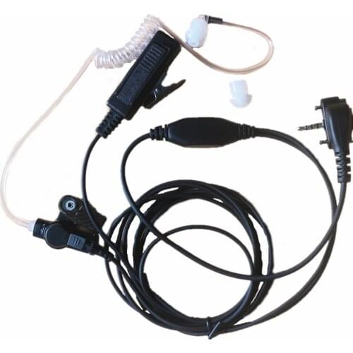 Headset Earpiece Mic Acoustic Covert Tube PTT For Vertex Standard Two Way Radio EVX530 series: EVX531 EVX539 EVX534