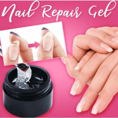 Cracked Nail Repair Gel Fiberglass Extension Building Strengthen Tools Varnish Soak UV Glue for Broken False Nail Manicure Base