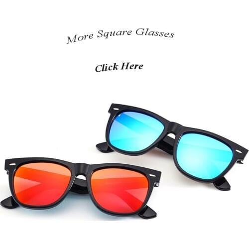 Classic Mirror Square Polarized Sunglasses Sports Plastic Rivet Glasses for Driving Fishing Cycling