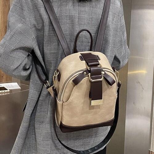 Small PU Leather Women Backpack 2020 Multi-purpose Female Backpacks for Girls Fashion Ladies School Supplies for Teenage Girls