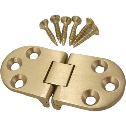 Copper flap Hinge Folding Table roundtable plane concealed Hinges X4