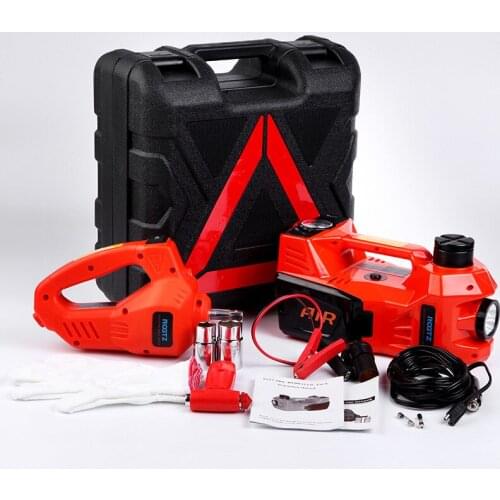 Hot Sale Multi-function 12V Electric Car Jack Lift And Impact Wrench and Tire Air pump car jack for sale