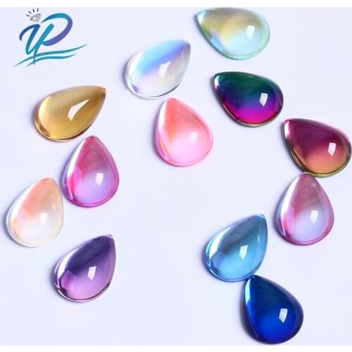 New K9 Glass Water-drop Plain Rhinestones 12 Colors 6 Sizes Natural Glitter Crystal For Clothing Rhinestone Nail Art Stones