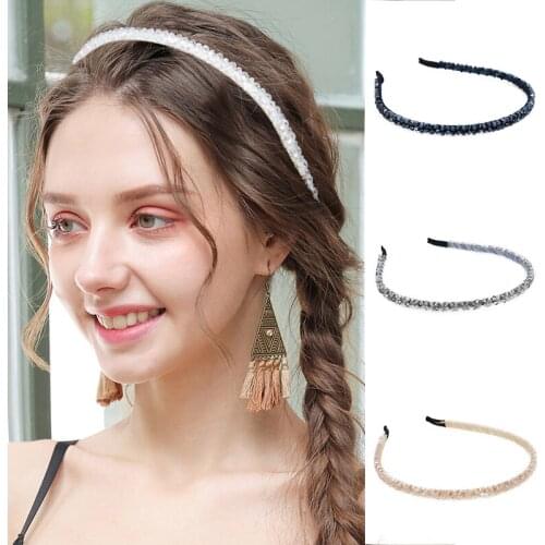 Shiny Rhinestone Hairband Women Hair Hoop Crystal Hairbands Ornaments Girls Hair Accessories