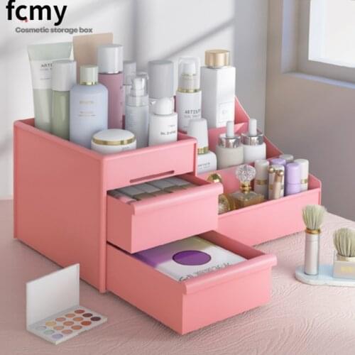 Makeup Organizer for Cosmetic Large Capacity Cosmetic Storage Box Organizer Desktop Jewelry Nail Polish Makeup Drawer Container