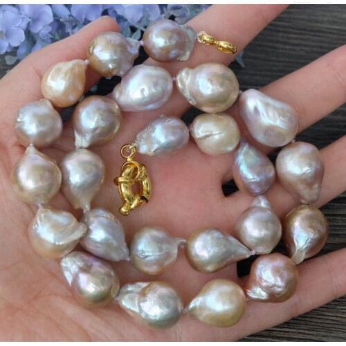 5x20MM natural Purple Nucleated Flameball Baroque Pearl Necklace Pendants Free shipping