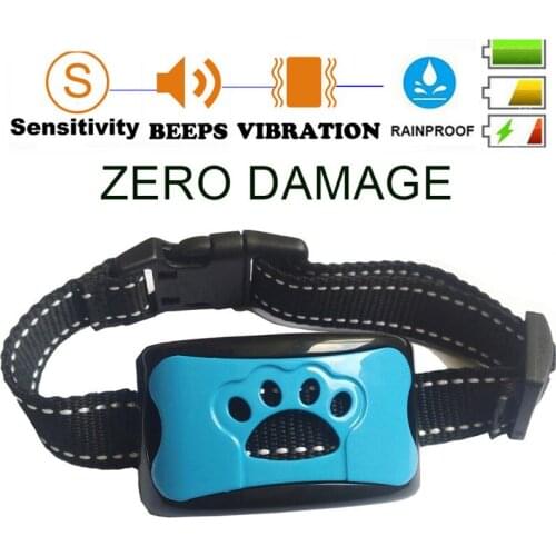 Pet Rechargeable Anti Barking Device USB Electric Ultrasonic Dogs Training Collar Dog Stop Barking 2021