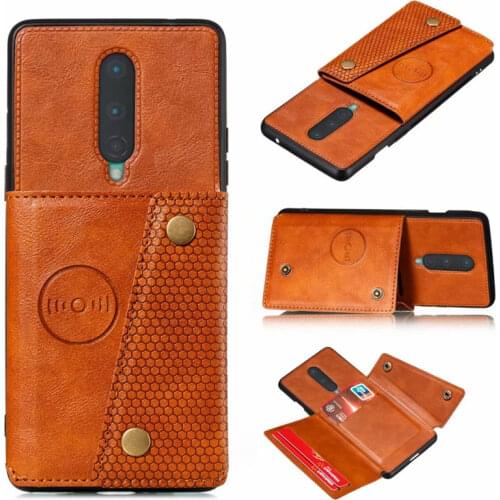 Flip PU Leather Wallet Shockproof Case For Oneplus 7 7T 8 Pro 8T Multi Card Holder Cover For One plus 9 Pro Silicone Bumper Case