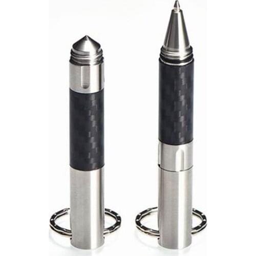 Carbon Fiber Tactical Pen Girls Self-defense Arms Self-styled Pen Self-defense Supplies Defensive Pen Emergency EDC Multi Tools