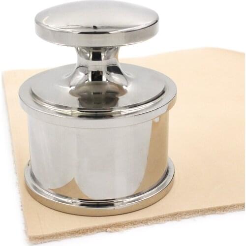 High Quality Pure Copper Town Hand Pressed Leather DIY Special Leather Pressing Skin Leather Tool 0.9-1Kg Leather Craft Carving