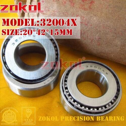 ZOKOL 32004 X bearing 32004X 2007104E Tapered Roller Bearing 20*42*15mm