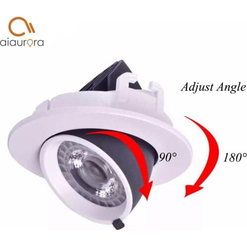 1pcs Dimmable LED Trunk Downlight COB Ceiling 5W 7W 9W 10W Adjustable recessed Super Bright Indoor Light cob led downlight