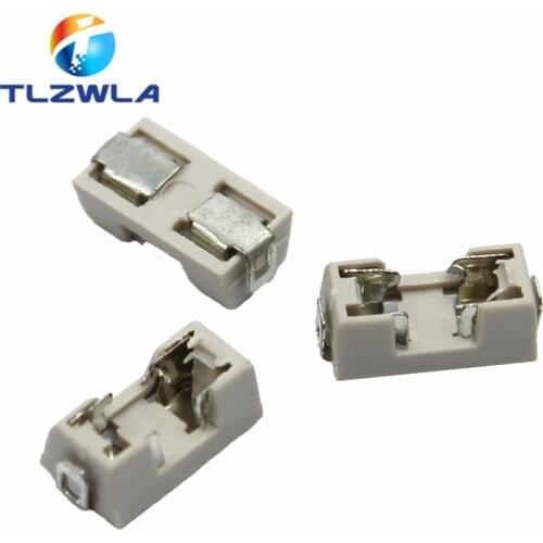 100PCS0 1808 0451 SMD fuse holder Socket fuse box base transposon 6.1x2.69mm temperature Plastic Shell portafusibili
