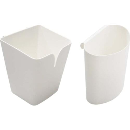 4pcs Kitchen Trolley Hanging Basket Storage Bucket Tableware Sundries Debris Plastic Box