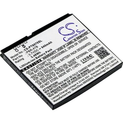 Cameron Sino 940mah battery for PANTECH P6070 Vybe PBR-47B batteries