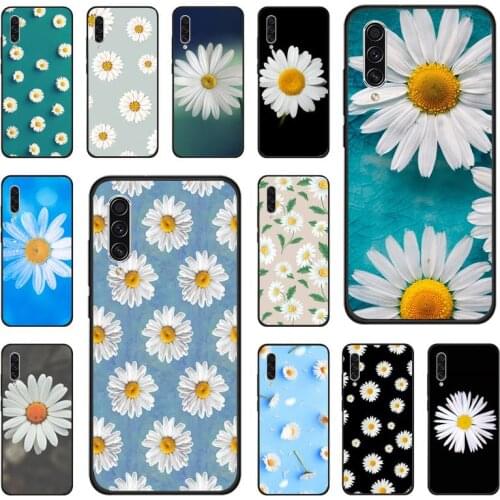 Daisy art design flower Phone Cases For Samsung galaxy S note 7 8 9 10 20 fe edge A 6 10 20 30 50 51 70 lite plus Soft Funda