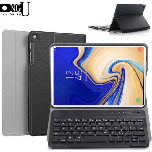 Keyboard Case for Samsung Galaxy Tab A 8.0 2019 S-Pen SM-P205 P200 Slim Leather Bluetooth Keybaord Tablet Cover for Tab A Plus 8