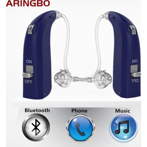 Digital Rechargeable BTE Hearing Aid Amplifier High Power Adjustable Sound Enhancer For Severe Loss Hearing Aids Ear Care