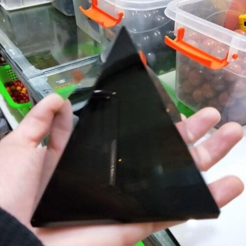 Dhxyzb 90mm Natural Obsidian Pyramid Quartz Black Crystal point specimen minera rock stone Remove negative energy home decor