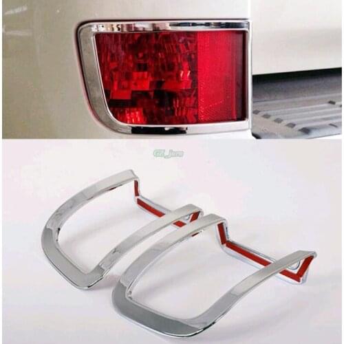 Auto chrome accessories,rear fog light cover lamp bazel trim For Toyota Land Cruiser LC200 J200 2016 2017,ABS chrome