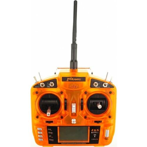 DSM2 i6S 2.4G 6 Ch Transmitter Receiver W/ LED Screen Compatible DX6i DX7 DX8 Compatible SPEKTRUM JR Mode