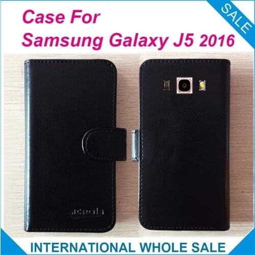 Hot! For Samsung Galaxy J5 2016 Case,6 Colors High Quality Leather Exclusive Case For Samsung Galaxy J5 2016 Phone Tracking