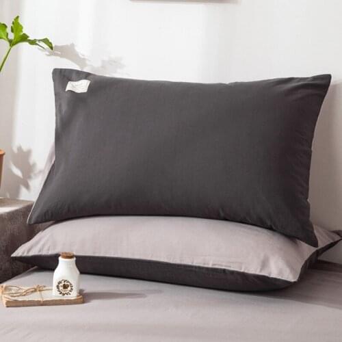 Cotton 48x74cm White Pillow Case for Hair Decorative Soft Body Pillow Case Cover for Bedroom Home Textile