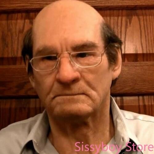 Old Man Mask Latex Halloween Cosplay Party Realistic Full Face Masks Headgear Supersoft Mask Fashion Funny