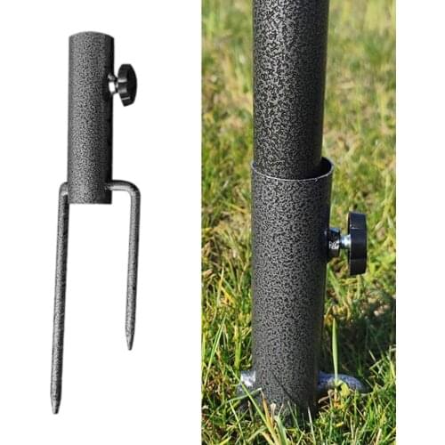 Metal Summer Umbrella Base Insert Holder Ground Spike Garden Patio Parasol Stand Anchor