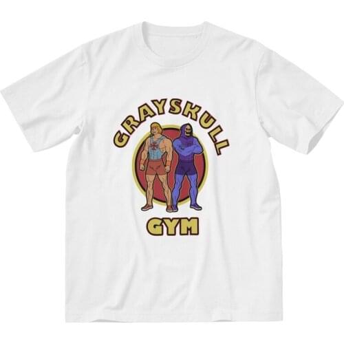 Skeletor 80s She-Ra Beast T Shirt Men Short Sleeve 100% Cotton T-shirts He-Man And The Of The Universe Tee Tops Novelty Tshirts