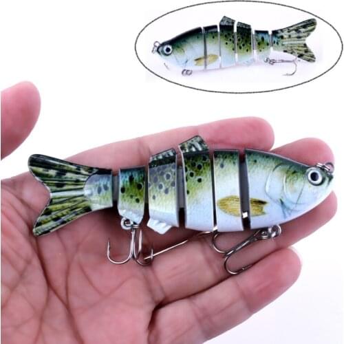 New 1pcs 6 jointed Fishing Lure Crankbait 12cm 16.8g Fishing Wobblers Isca Artificial SwimBait Pesca Peche Fishing Tackle
